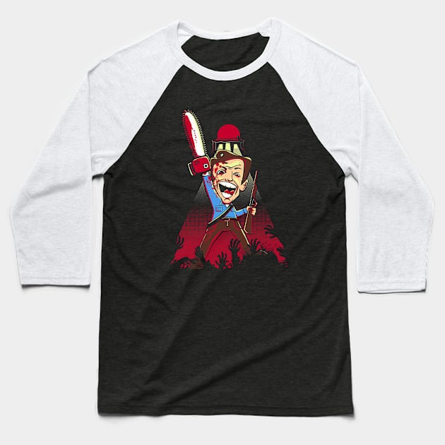 This is My Chainsaw Baseball T-Shirt by DoodleHeadDee